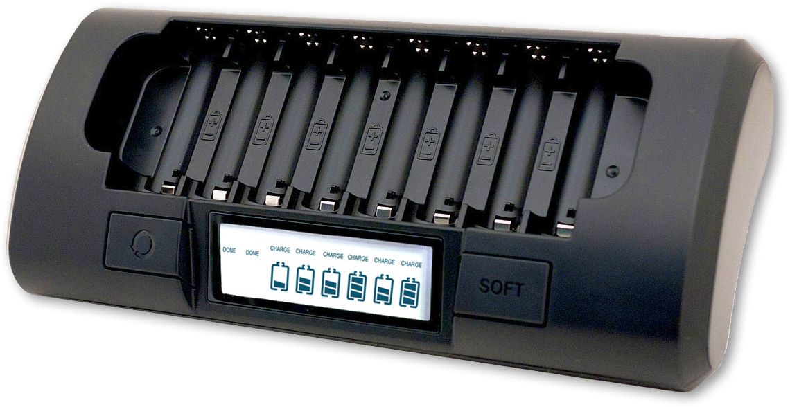 Powerex MH-C801D-E. Компактное зарядное устройство для пальчиковых аккумуляторов. 